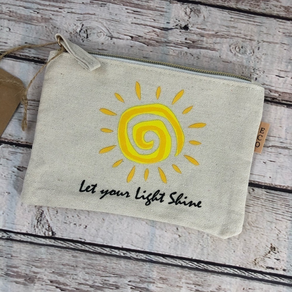 "Let your Light Shine" Canvas‎ Travel Pouch